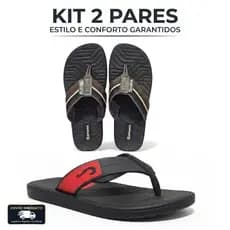 Chinelo Masculino Adulto + Chinelo Masculino NOVO Confortavel