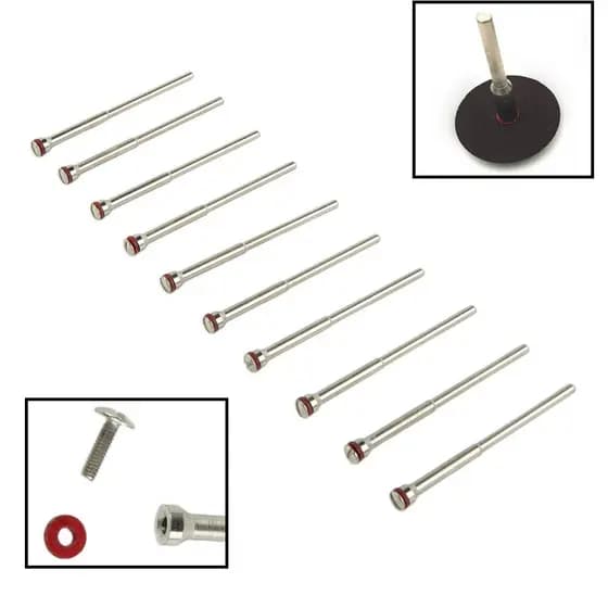 10pcs Haste De Polimento Mandril Burs Ferramenta Rotativa Para Máquina Polidora 2.35mm
