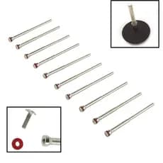 10pcs Haste De Polimento Mandril Burs Ferramenta Rotativa Para Máquina Polidora 2.35mm