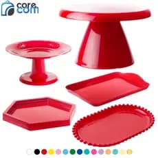 Kit Festa 1 Boleira Cake Slim 17, 1 Band 20x13, 1 Band Sextavada, 1 Bandeja Perolada, 1 Mini Cake