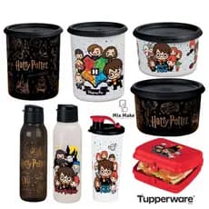 Garrafa Harry Potter Hogwarts Garrafa de Água Eco Tupper Redonda Plus 750ml ou Pote Instantânea Mágica Tupperware