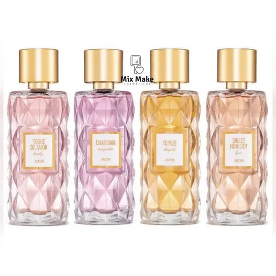 Deo Parfum Avon Iconic Collection - Toque de Amor ou Topaze ou Charisma ou Sweet Honest - Perfume Cristal Avon