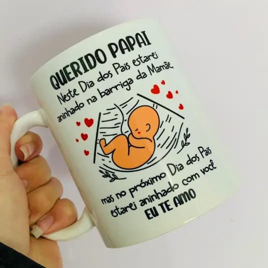 Caneca Papai/ Caneca pai/ Caneca dia dos pais/ Caneca personalizada/  Caneca criativa/ Anuncio de gravidez