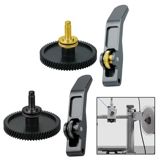 Para Bambulab A1/A1 mini Extrusora Kit De Engrenagens De Aço Endurecido