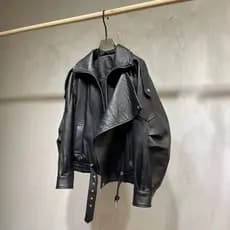 Jaqueta de Motocicleta de Couro de Cordeiro Solta em PU Oversize 2024 Nova Simples Casaco de Início de Outono