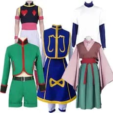 Fantasia de Cosplay Hunter x Hunter para Todos os Papéis: Kizaru, Kurama, Alluka, Killua