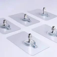 20 Uni 8Mm Gancho De Parede Adesivo Multiuso Para Pendurar Quadros UtensíLios De Cozinha Banheiros