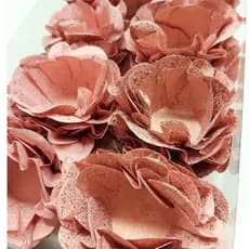 40 Forminhas Flor ROSÊ GOLD para Doces Finos, Docinhos, Brigadeiros