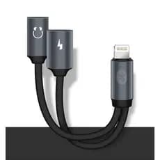 Adaptador 2 em 1 Lightning P2 com Bluetooth Verde - ZJT-IP8-05-Z