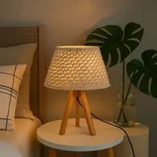 Abajur Para Quarto Cabeceira Cama Decoração Moderna Macramê