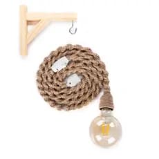 Luminária Macramê Pendente de Parede Decoração Casa + Mão Francesa