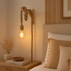Abajur de Parede Luminária Pendente Decoração Para Casa + Mão Francesa