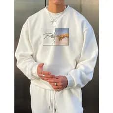 Moletom Blusa de Frio Sem Capuz Gola Careca Unissex Promoção