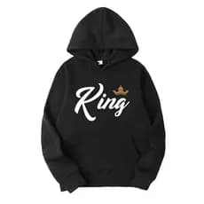 Moletom Kit Casal Algodao Blusa de Frio King e Queen Namorados