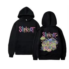 Moletom Algodão Capuz Canguru Slipknot Banda Metal Rock Casaco Frio Unissex Rock N Roll