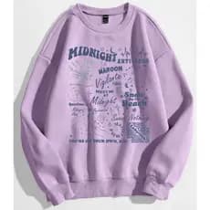 Moletom Gola Careca Unissex Taylor Swift Midnight