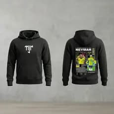 Moletom Canguru Neymar Jr Plus Size  Lançamento Capuz Inverno Casaco Frio Algodão Confortável