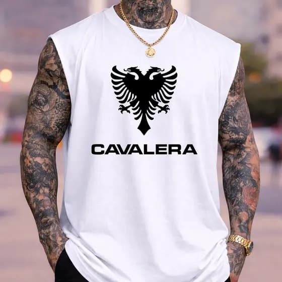 Regata Machão Oversized Masculina Cavalra Academia Casual Estilosa Lançamento Algodão Plus Size