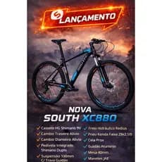 Bicicleta South XC880 Aro 29 Alumínio 9v Shimano Freio Hidráulico