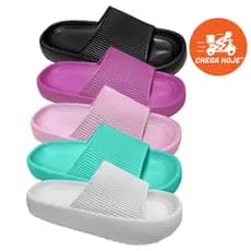 Chinelo nuvem infantil juvenil sandalia slide menino menina anatomico macio leve tal mãe tal filha Yvat BGX73X