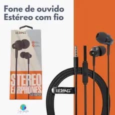 Fone de Ouvido com Fio Lelong LE-0213