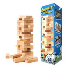 Jogo Tabuleiro Torremoto Caiu Perdeu Torre Madeira Brinquedo