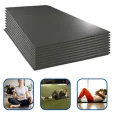 Colchonete Eva Antiderrapante Academia Yoga 100x50cm 10mm Preto Qualidade Premium Envio Imediato