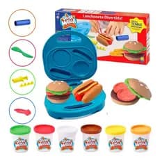 Kit Lanchonete Divertida Infantil Diver Massa Com Massinha De Modelar Envio Imediato