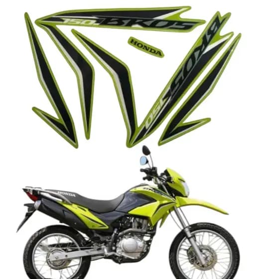 FAIXA COMPLETA HONDA NXR BROS 2013 MOTO VERDE