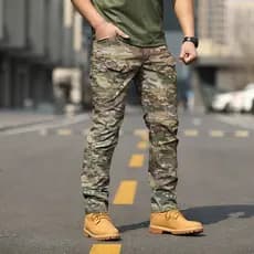 Ix7 calças táticas masculinas casuais ao ar livre camuflagem caminhadas calças Consul secagem rápida verão impermeável r