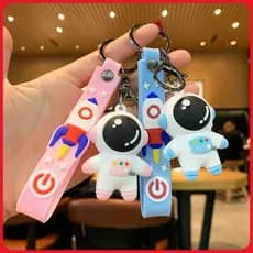 Chaveiro de borracha/mochila para viagem espacial astronauta