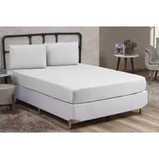 JOGO DE LENÇOLPARA CAMA CASAL 4 PEÇAS MICROFIBRA COM ELASTICO CAMA BOX