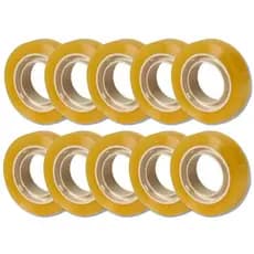 Kit 10 rolos fita Durex Adesiva Fit Pel 12mm x 10m