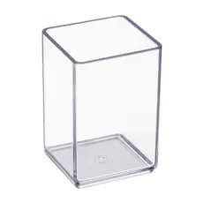 Porta lápis e objetos tradicional acrílico cristal Acrinil