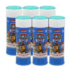 Bolha de sabão lembrancinha Patrulha Canina Brasilfex kit com 6 unidades