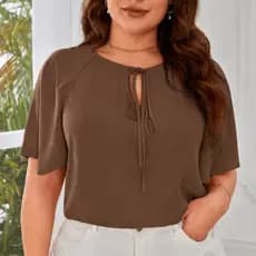 Blusa Plus size MANGA SOLTA Camisa estilosa social Elegante Feminina Casual Moda Evangelica PROMOÇAO