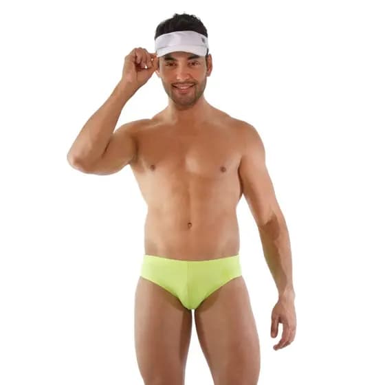 Sunga Slim Amarelo Neon Sunny Silk Gel Garda Uomo