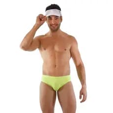 Sunga Slim Amarelo Neon Sunny Silk Gel Garda Uomo