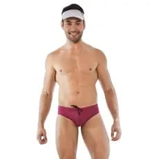 Sunga Slim Vinho Silk Gel Garda Uomo