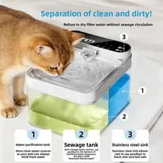 Bebedouro Automático Para Cães , Filtragem Multicamadas Grandes , Saúde De Animais De Estimação , Uso Diário Doméstico M