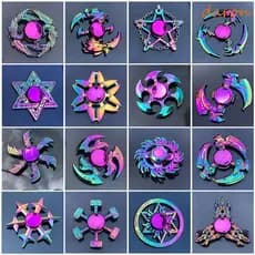 DARON Hand Spinner , Dragon Wings Alloy Metal Rainbow Finger Toys Anti-Ansiedade Alta Velocidade Pressão Fingertip Gyro
