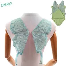 Adesivo De Asas De Borboleta Dara , Adesivos De Roupas De Tecido De Renda , Apliques , Remendo 3D De Tule