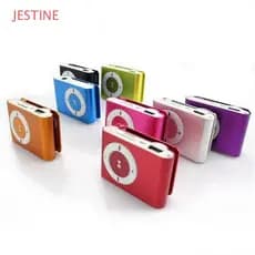 JESTINE MP3 Player À Prova D'água Fashion Media Metal 3.5 Mm Espelho Music
