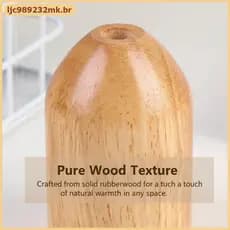 [MYBR] Suporte De Lâmpada De Madeira E27 Para Lustre Pendente Luzes De Teto Luminária Decorativa Interna Casa [WELL]