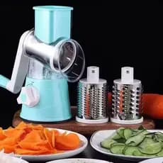 Ralador De Queijo LACYES , Fatiador De Vegetais Rotativo 3 Em 1 , Triturador Manual Multifuncional De Alimentos