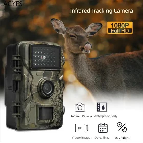 Câmera De Trilha Externa LACYES , Visão Noturna Infravermelha À Prova D'água De Vídeo HD 1080P IP66 , Tecnologia