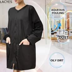 Capas De Corte De Cabelo LACYES , Vestido Cabeleireiro À Prova D'água Uniforme Com Manga , Antiestático