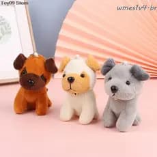 Chaveiro De Cachorro Lobo De Desenho Animado WMES , Brinquedo De Pelúcia Wolfhound Kawaii ,