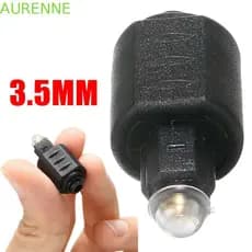 Amplificador Adaptador De Fibra Óptica Aurne 3.5 Mm Para Plugue Toslink Conector De Áudio Óptico Fêmea Macho