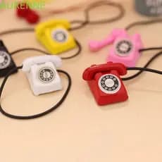 Modelo De Telefone Em Miniatura Para Casa De Bonecas AURENNE , Simulado Rotativo Móveis De